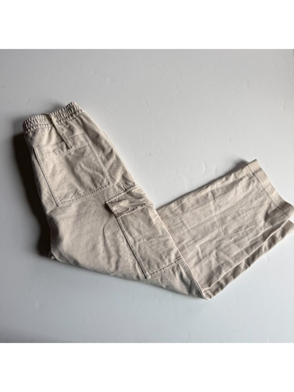 UNIQLO Cream Relaxed Utility Cargo Pants - Men's Medium